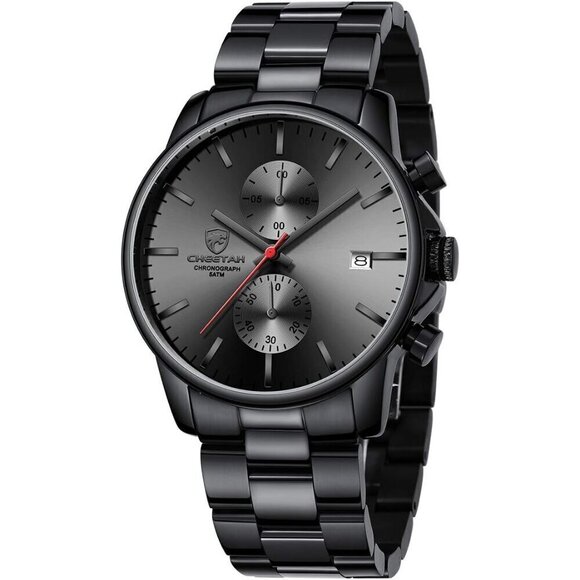 GOLDEN HOUR Other - GOLDEN HOUR Men's Watches with Black Stainless Steel and Metal Casual Waterproof